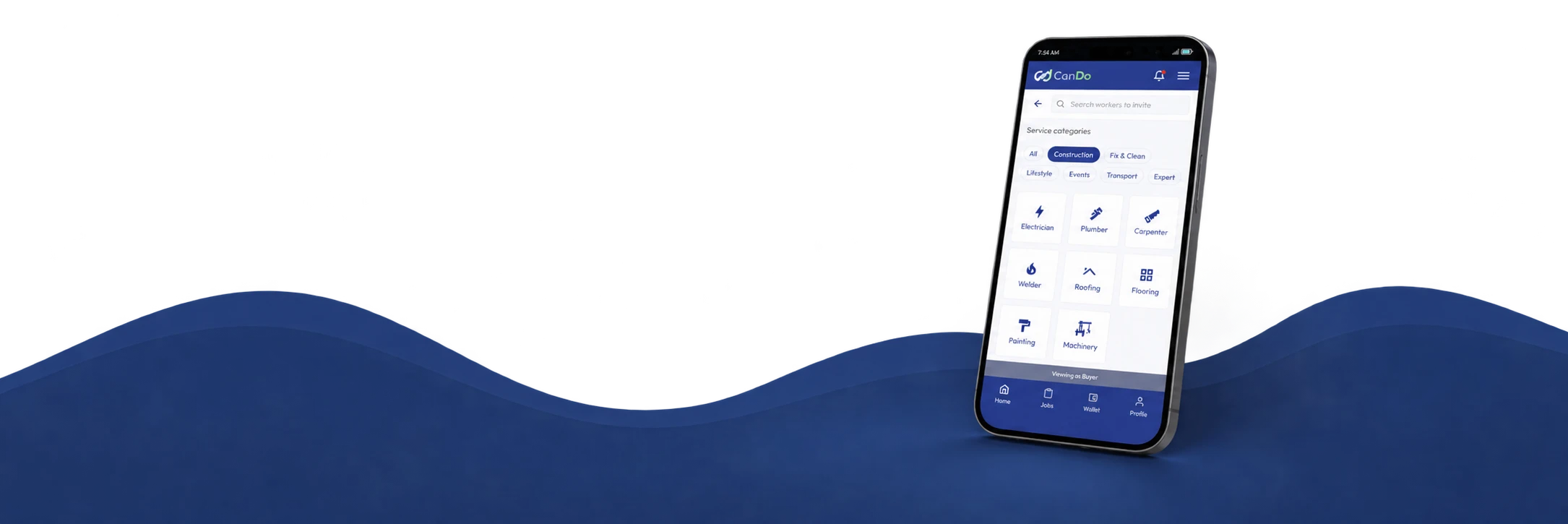 CanDo app on iPhone — book local help